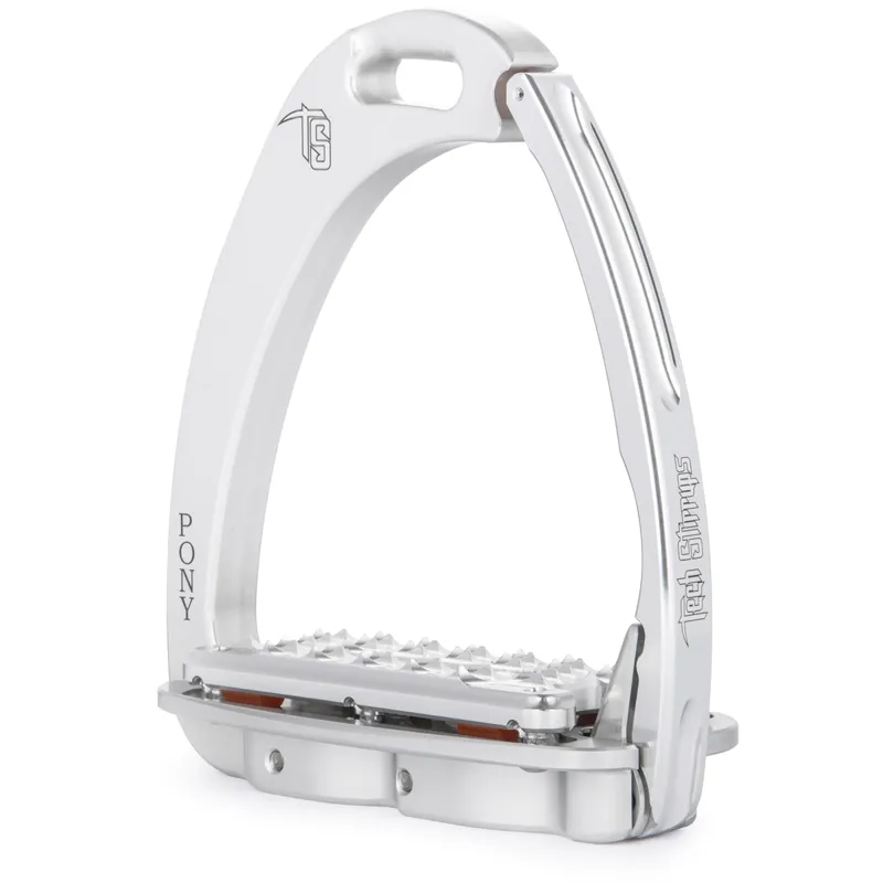 Tech Stirrups Venice Pony Plus - Silver/Silver